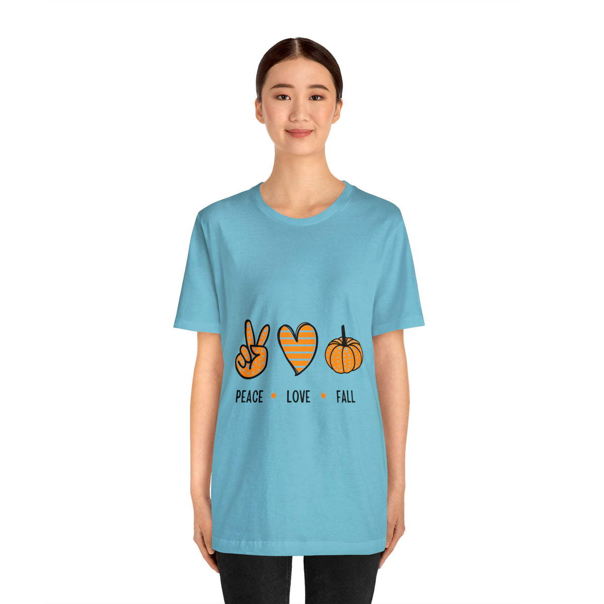 Peace Love Fall : Unisex Jersey Short Sleeve Tee