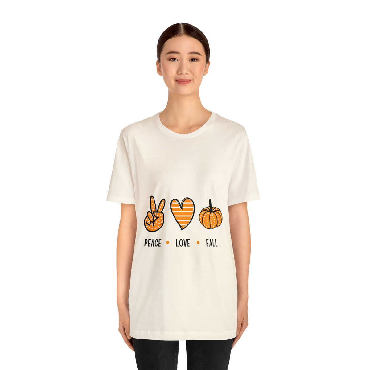 Peace Love Fall : Unisex Jersey Short Sleeve Tee