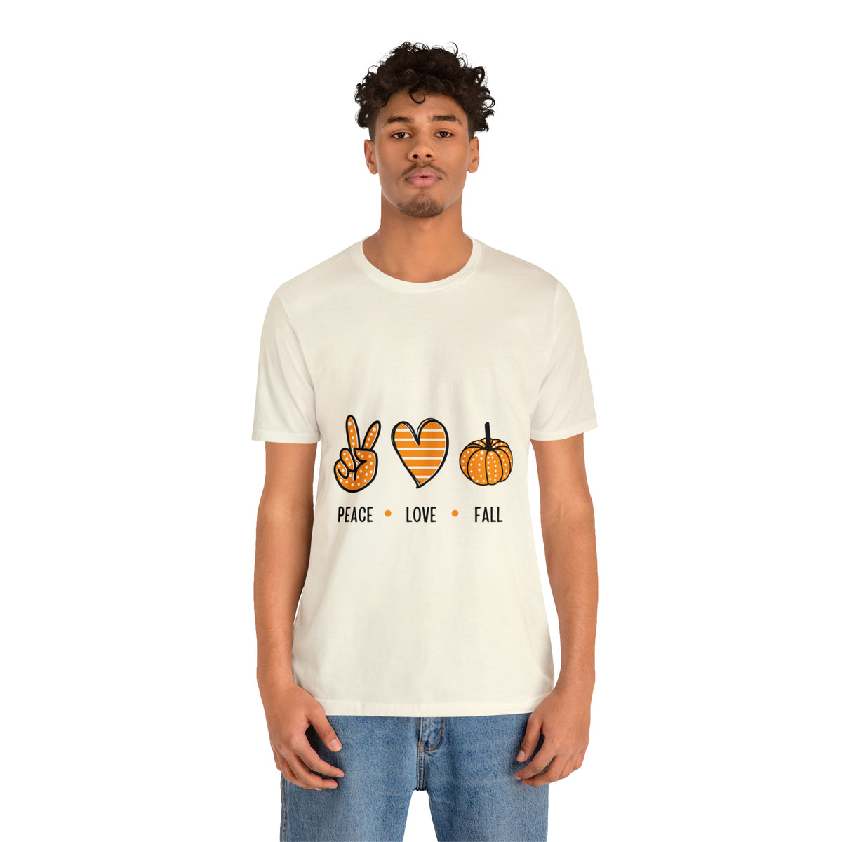 Peace Love Fall : Unisex Jersey Short Sleeve Tee