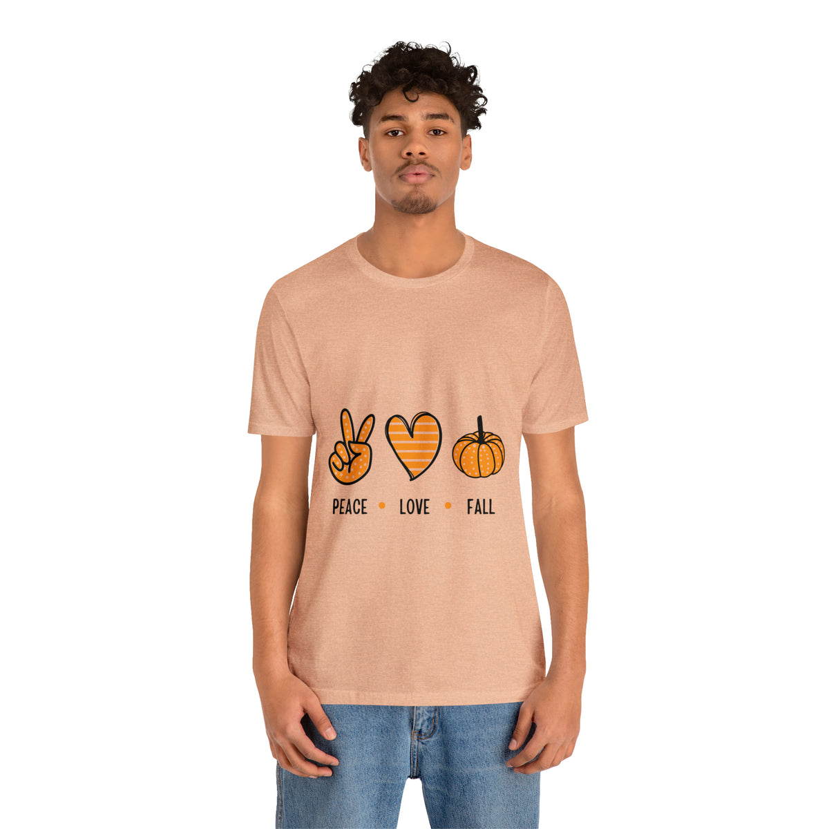 Peace Love Fall : Unisex Jersey Short Sleeve Tee