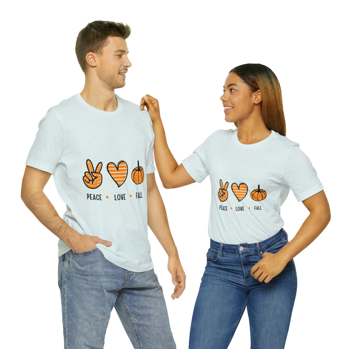 Peace Love Fall : Unisex Jersey Short Sleeve Tee