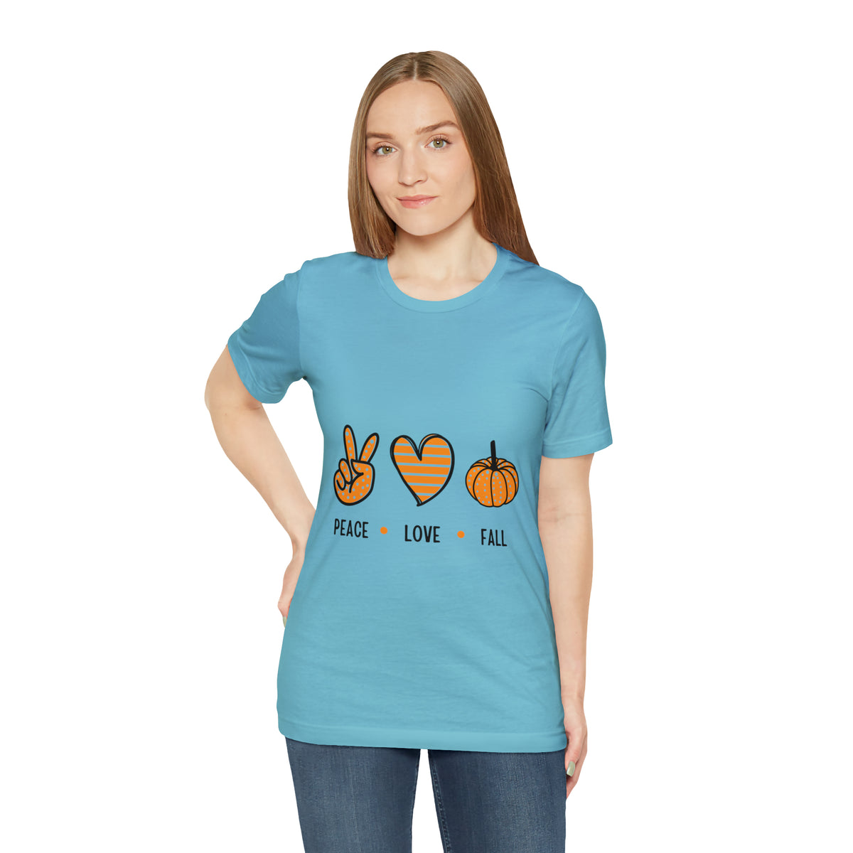 Peace Love Fall : Unisex Jersey Short Sleeve Tee