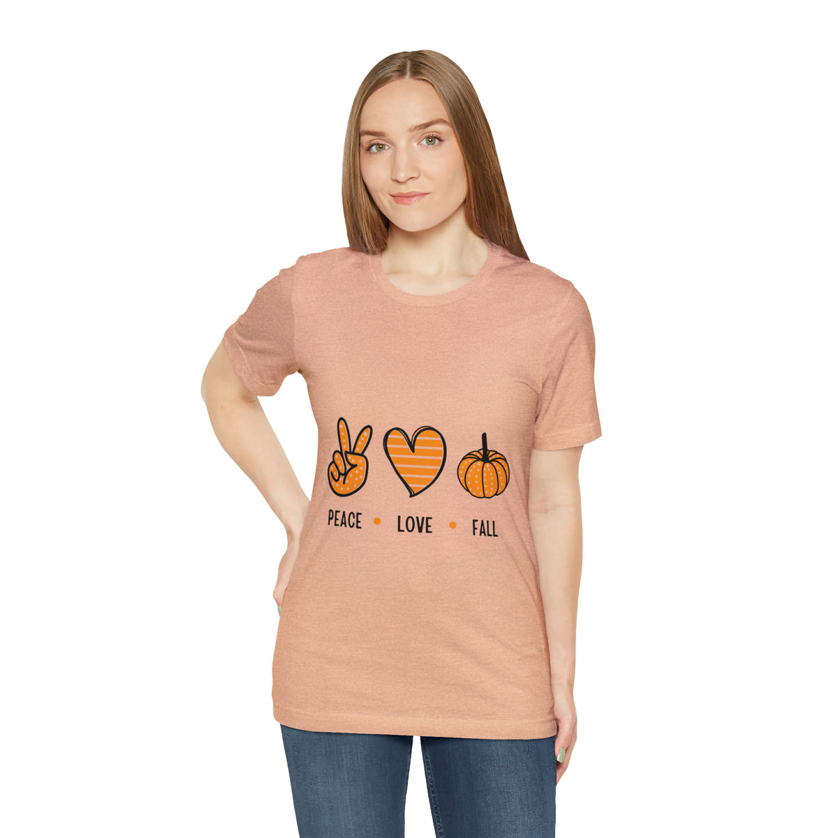 Peace Love Fall : Unisex Jersey Short Sleeve Tee