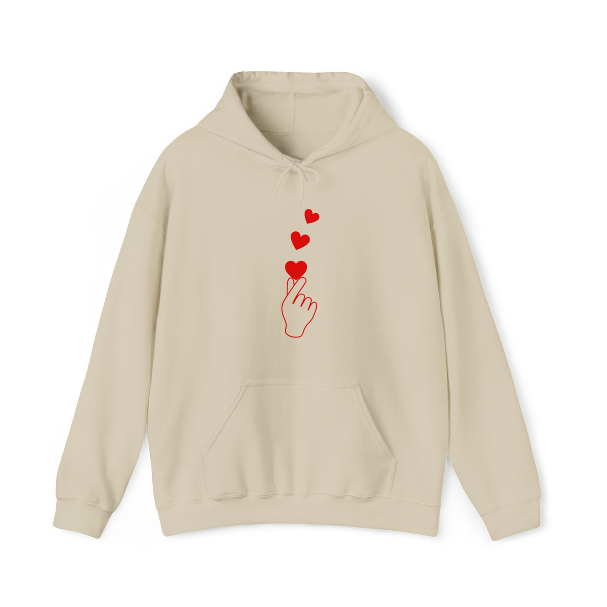 Korean Finger Heart  Unisex Heavy Blend™ Hooded Sweatshirt