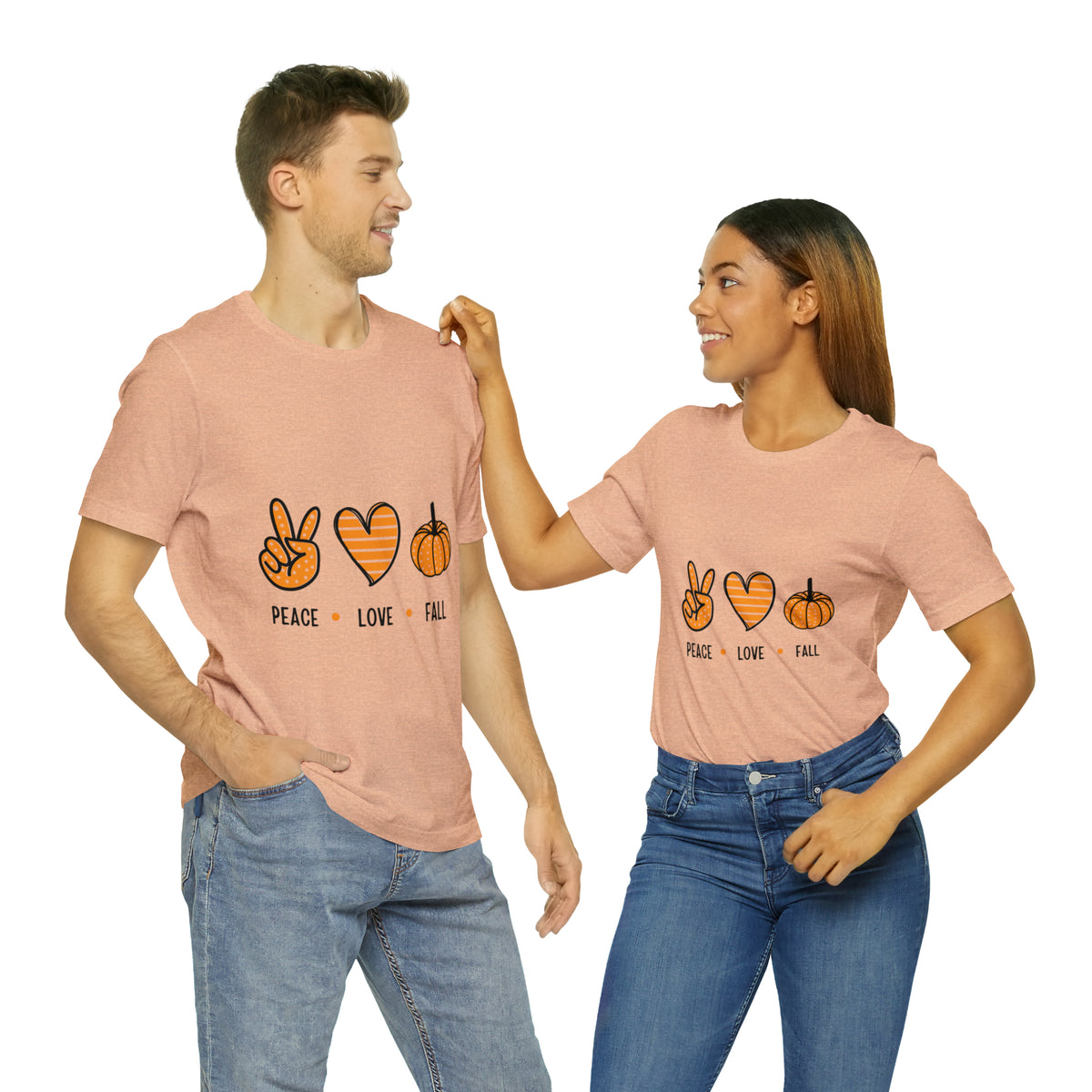 Peace Love Fall : Unisex Jersey Short Sleeve Tee