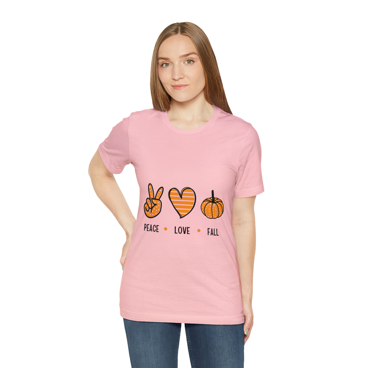 Peace Love Fall : Unisex Jersey Short Sleeve Tee