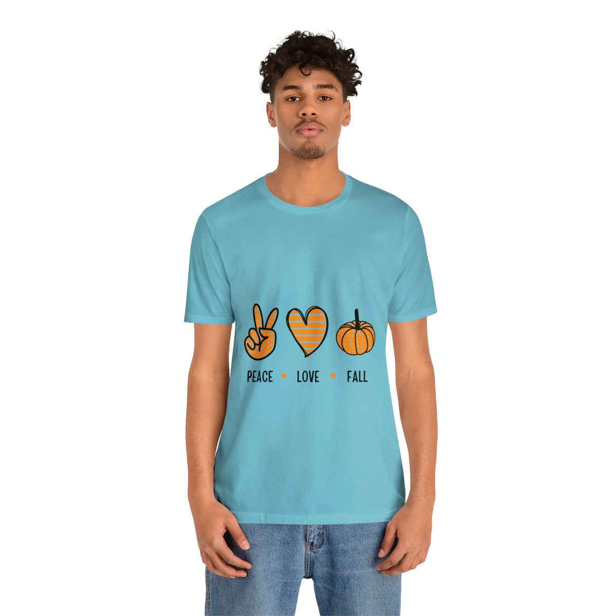 Peace Love Fall : Unisex Jersey Short Sleeve Tee