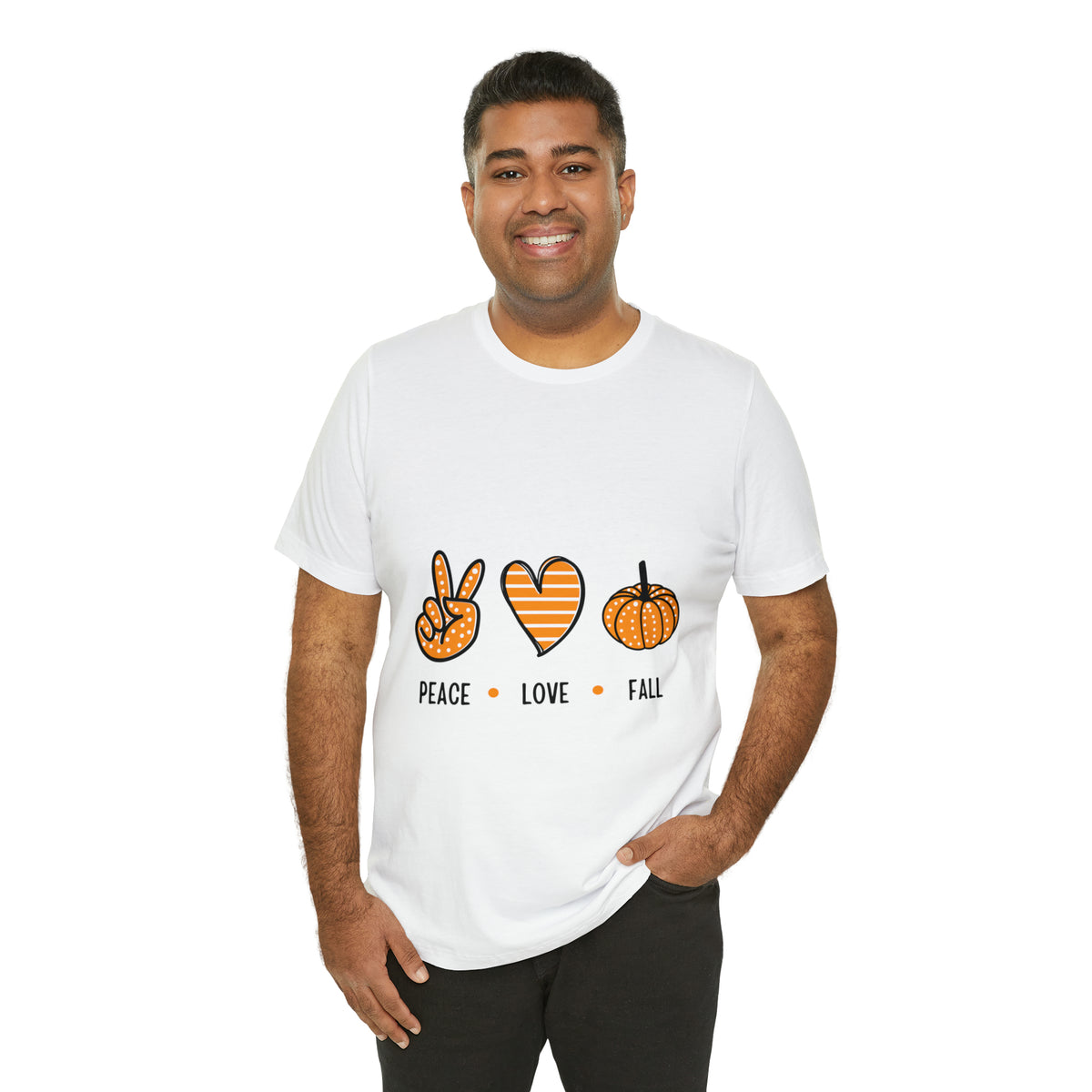 Peace Love Fall : Unisex Jersey Short Sleeve Tee