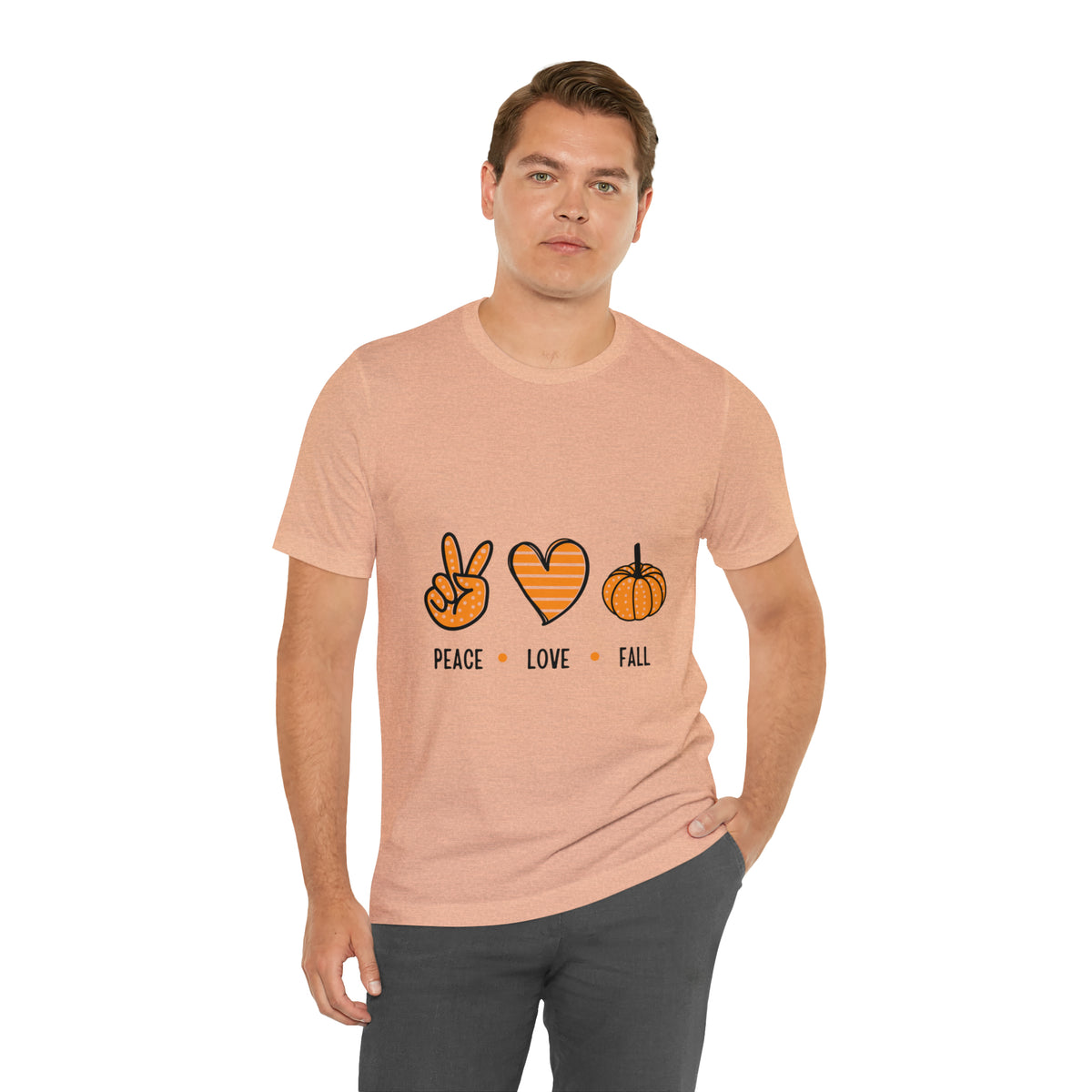 Peace Love Fall : Unisex Jersey Short Sleeve Tee