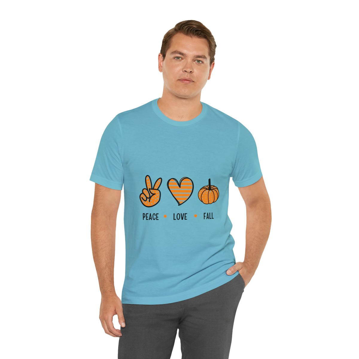 Peace Love Fall : Unisex Jersey Short Sleeve Tee