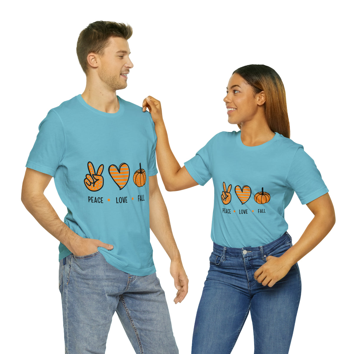 Peace Love Fall : Unisex Jersey Short Sleeve Tee