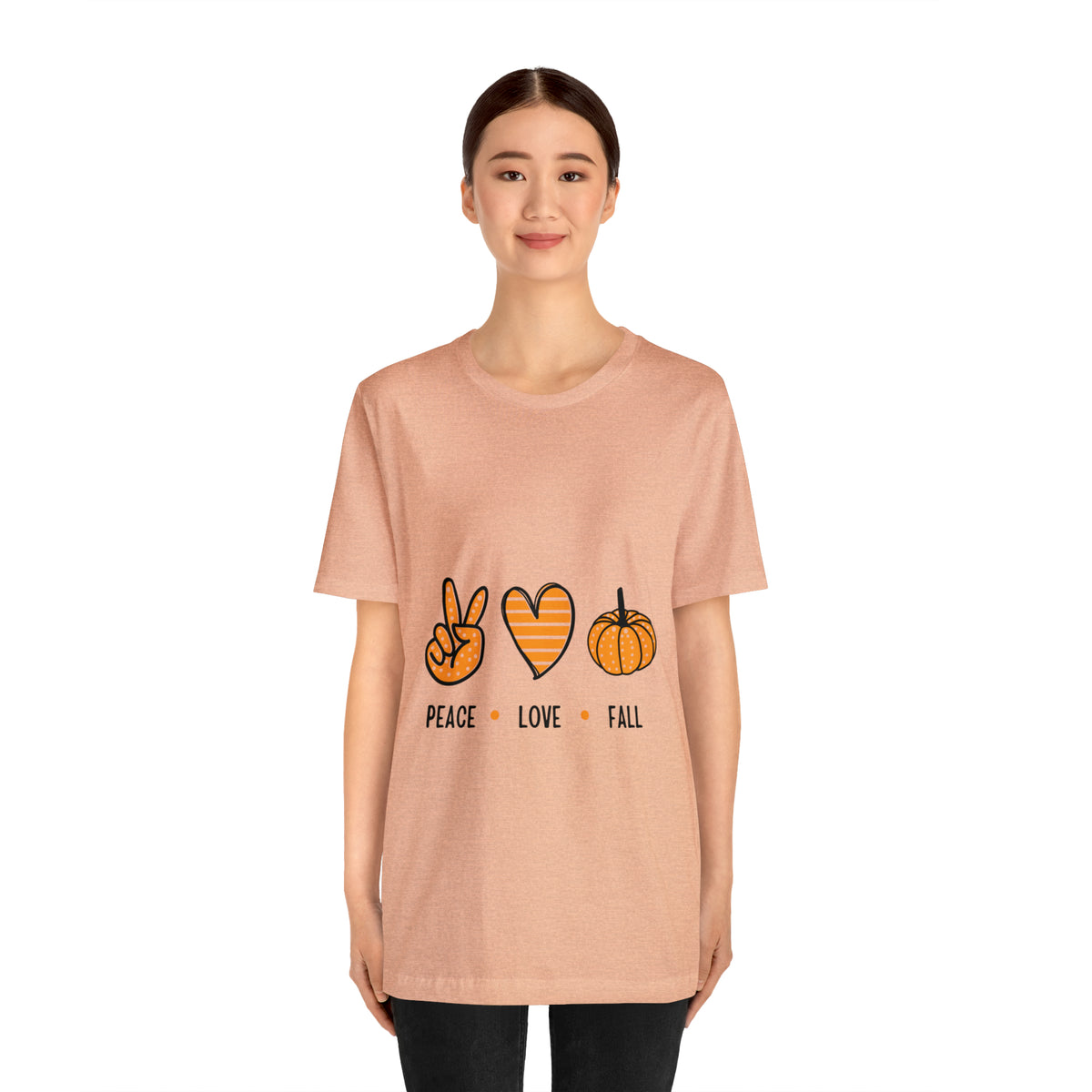 Peace Love Fall : Unisex Jersey Short Sleeve Tee