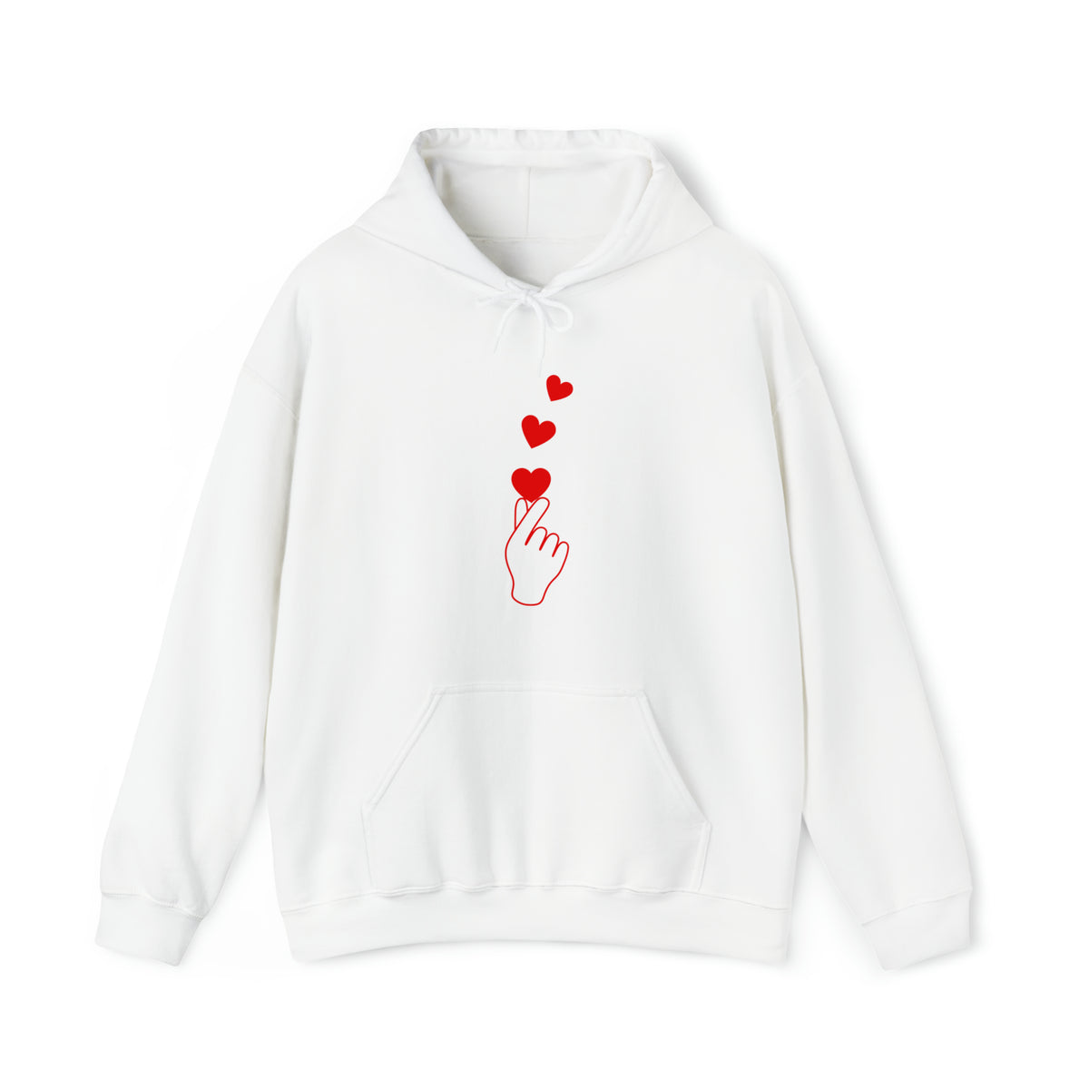 Korean Finger Heart  Unisex Heavy Blend™ Hooded Sweatshirt