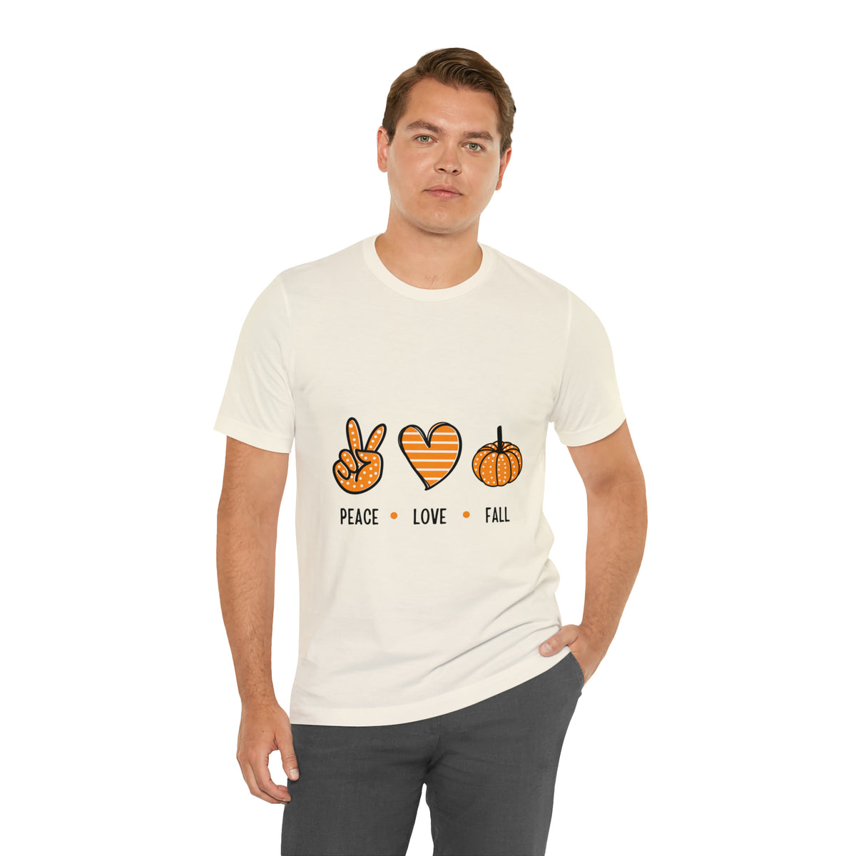 Peace Love Fall : Unisex Jersey Short Sleeve Tee