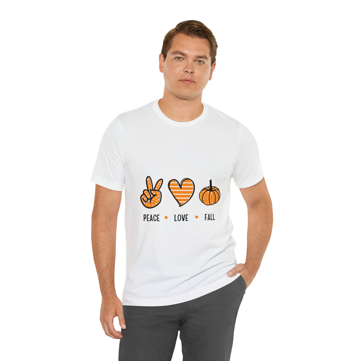 Peace Love Fall : Unisex Jersey Short Sleeve Tee