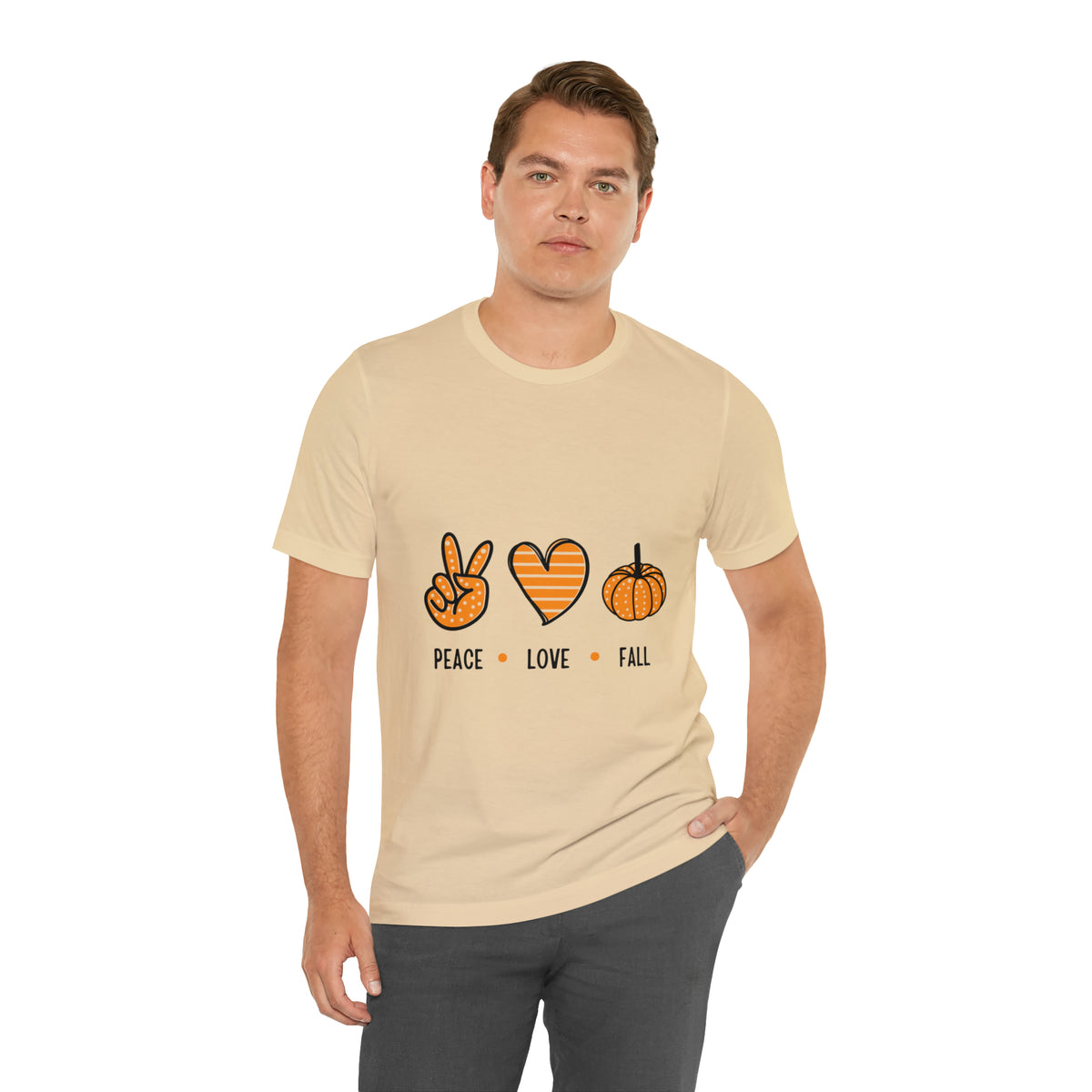 Peace Love Fall : Unisex Jersey Short Sleeve Tee