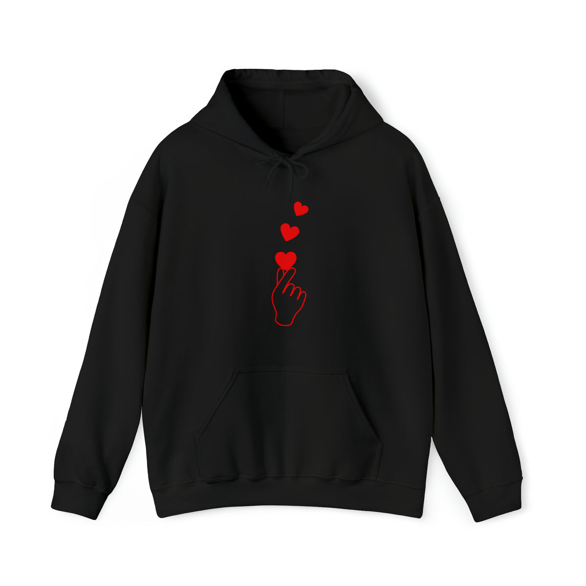 Korean Finger Heart  Unisex Heavy Blend™ Hooded Sweatshirt