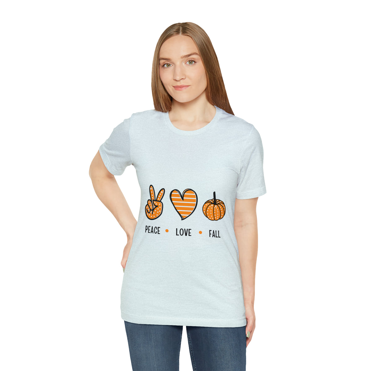 Peace Love Fall : Unisex Jersey Short Sleeve Tee