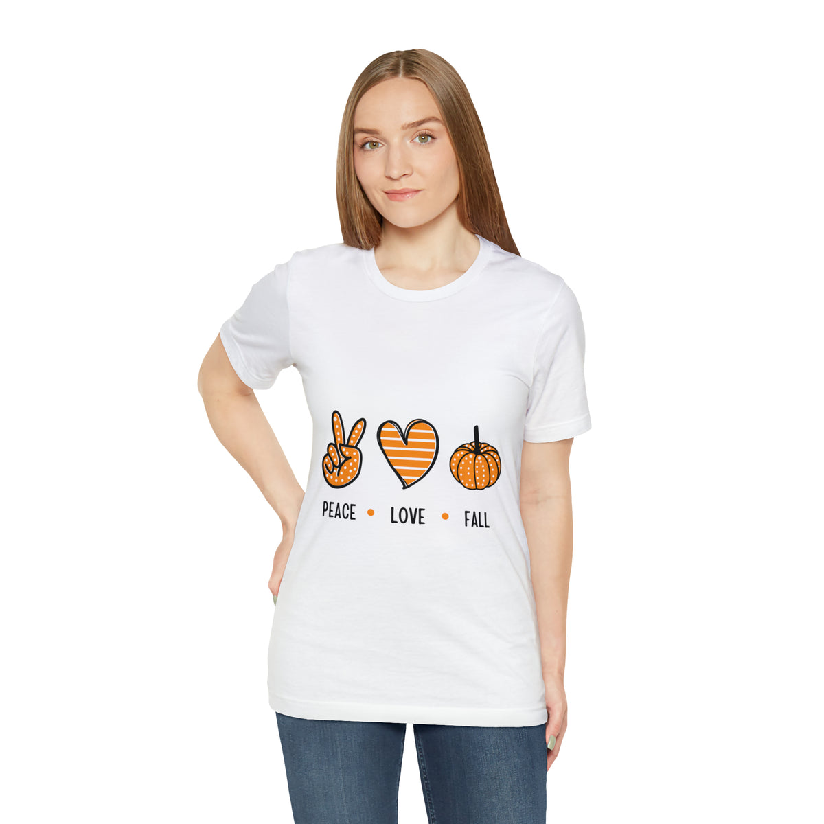 Peace Love Fall : Unisex Jersey Short Sleeve Tee