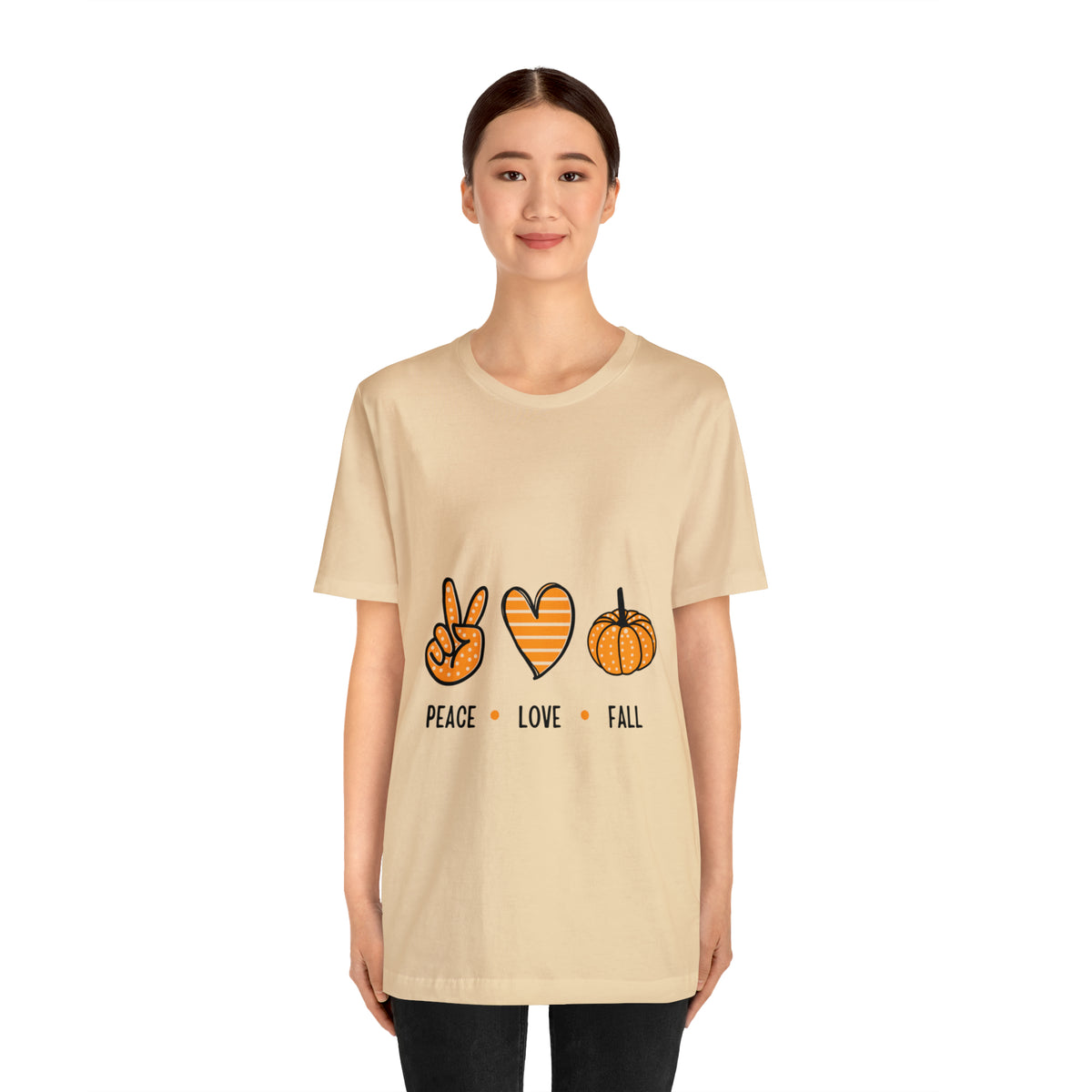 Peace Love Fall : Unisex Jersey Short Sleeve Tee