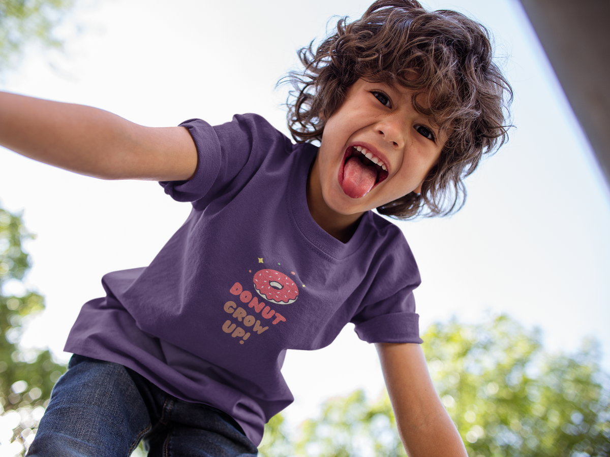 Donut Grow Up! A Kids Heavy Cotton™ Tee