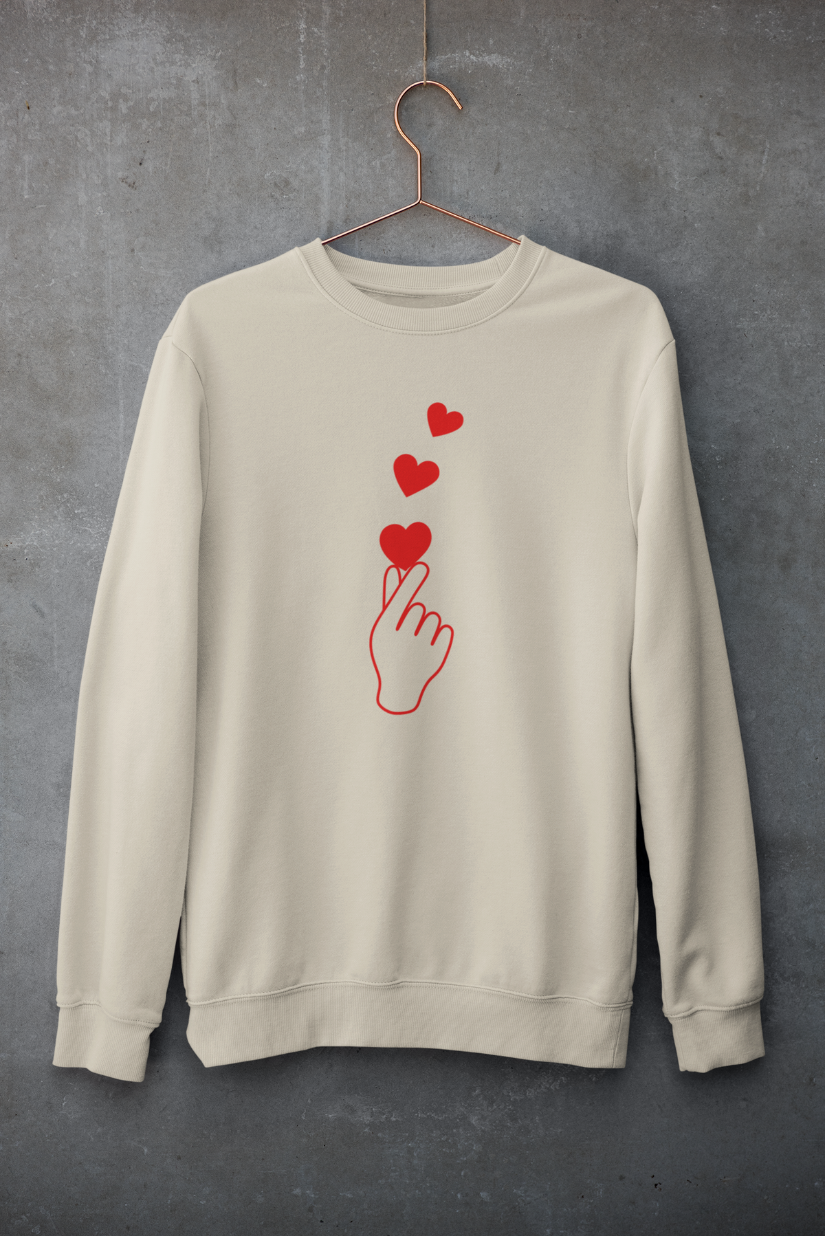 Korean Finger Heart  Unisex Heavy Blend™ Hooded Sweatshirt